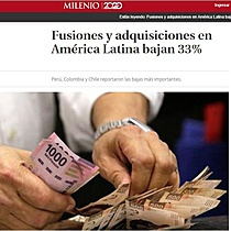 Fusiones y adquisiciones en Amrica Latina bajan 33%
